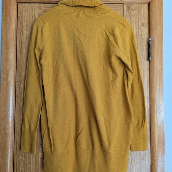 Loft Maternity Cowl Neck Sweater Mustard - Picture 2 of 3